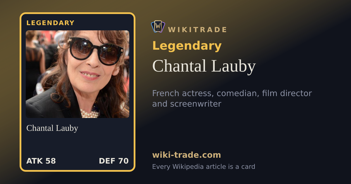 Chantal Lauby — Legendary card