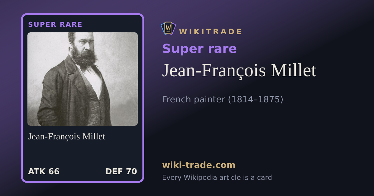 Jean-François Millet — Super rare card