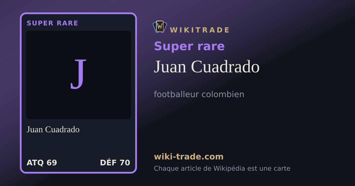 Juan Cuadrado — carte Super rare