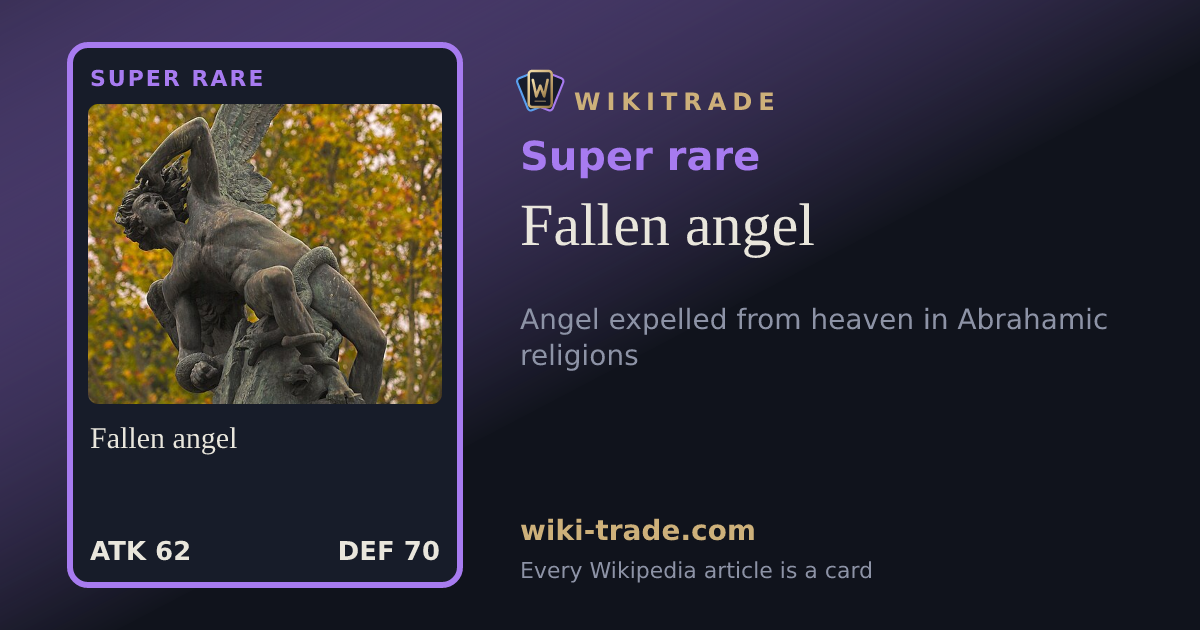 Fallen angel — Super rare card