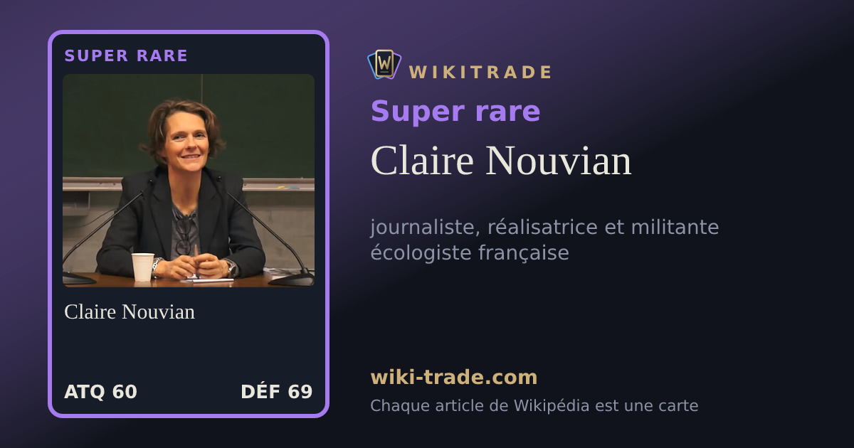 Claire Nouvian — carte Super rare