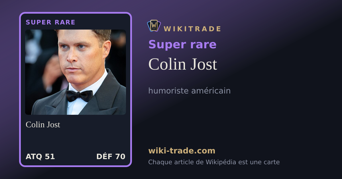 Colin Jost — carte Super rare