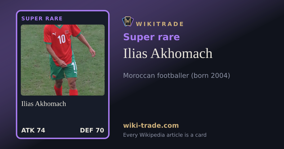 Ilias Akhomach — Super rare card