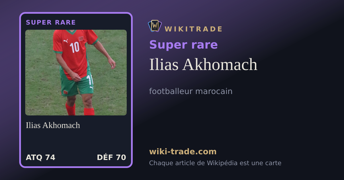 Ilias Akhomach — carte Super rare