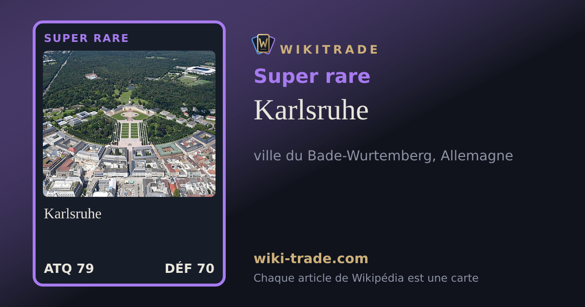 Karlsruhe — carte Super rare
