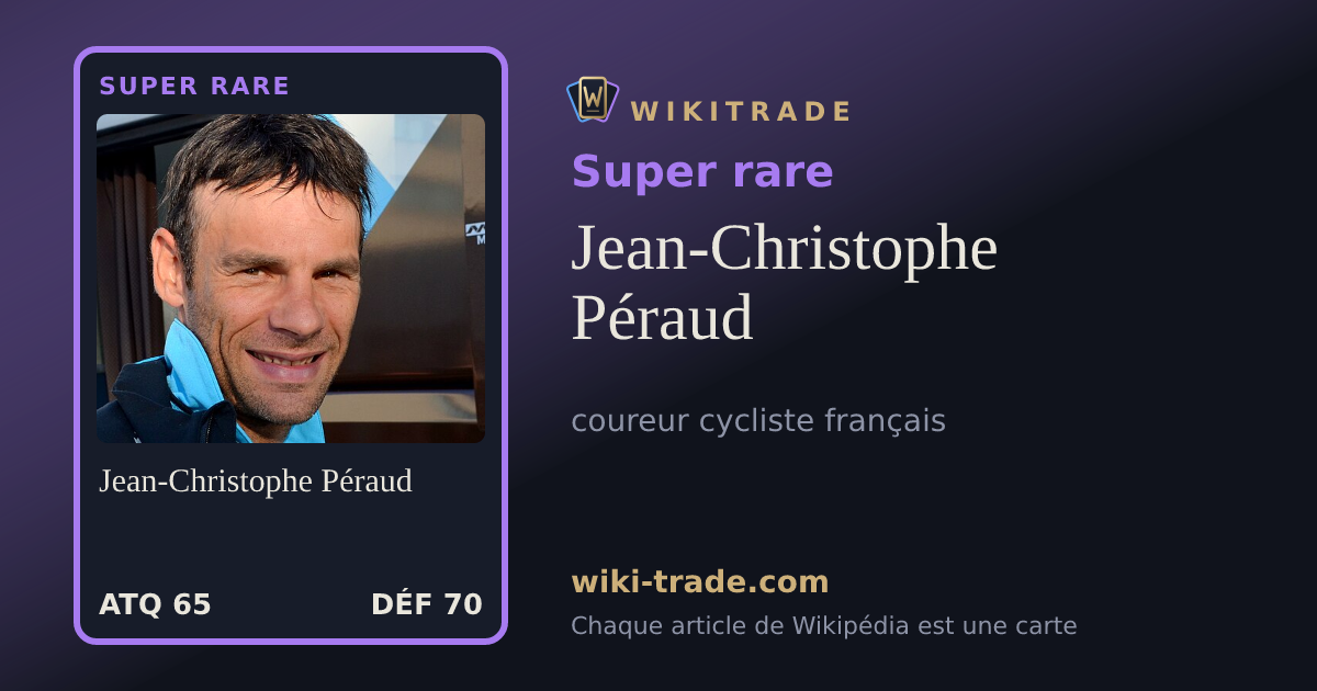 Jean-Christophe Péraud — carte Super rare