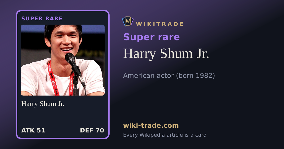 Harry Shum Jr. — Super rare card