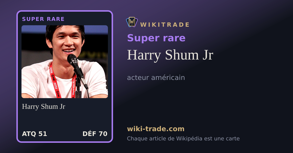 Harry Shum Jr — carte Super rare