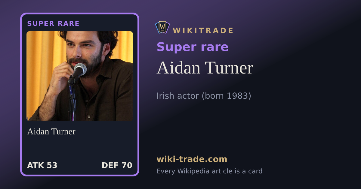 Aidan Turner — Super rare card