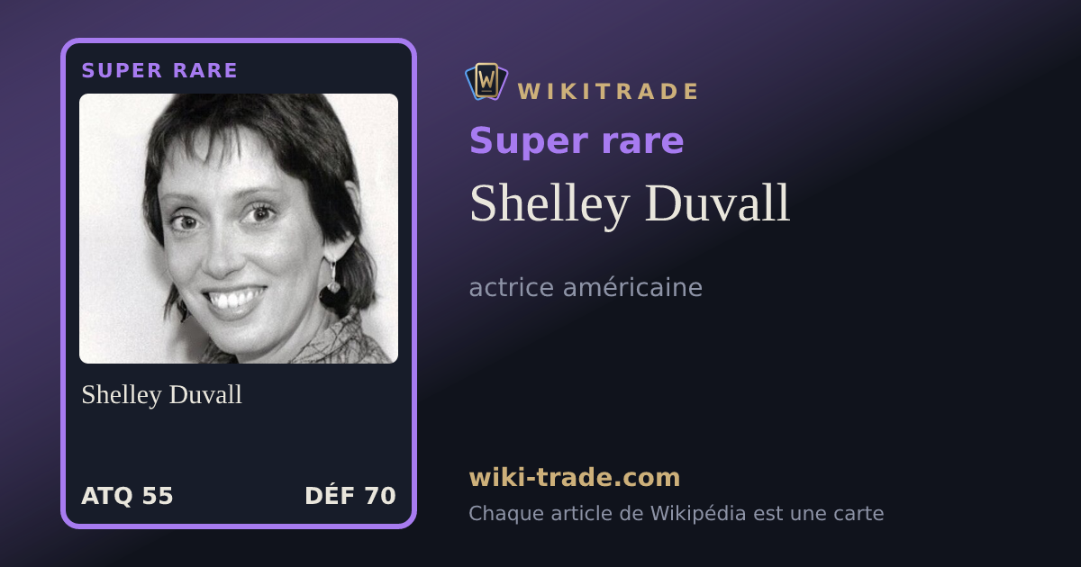Shelley Duvall — carte Super rare