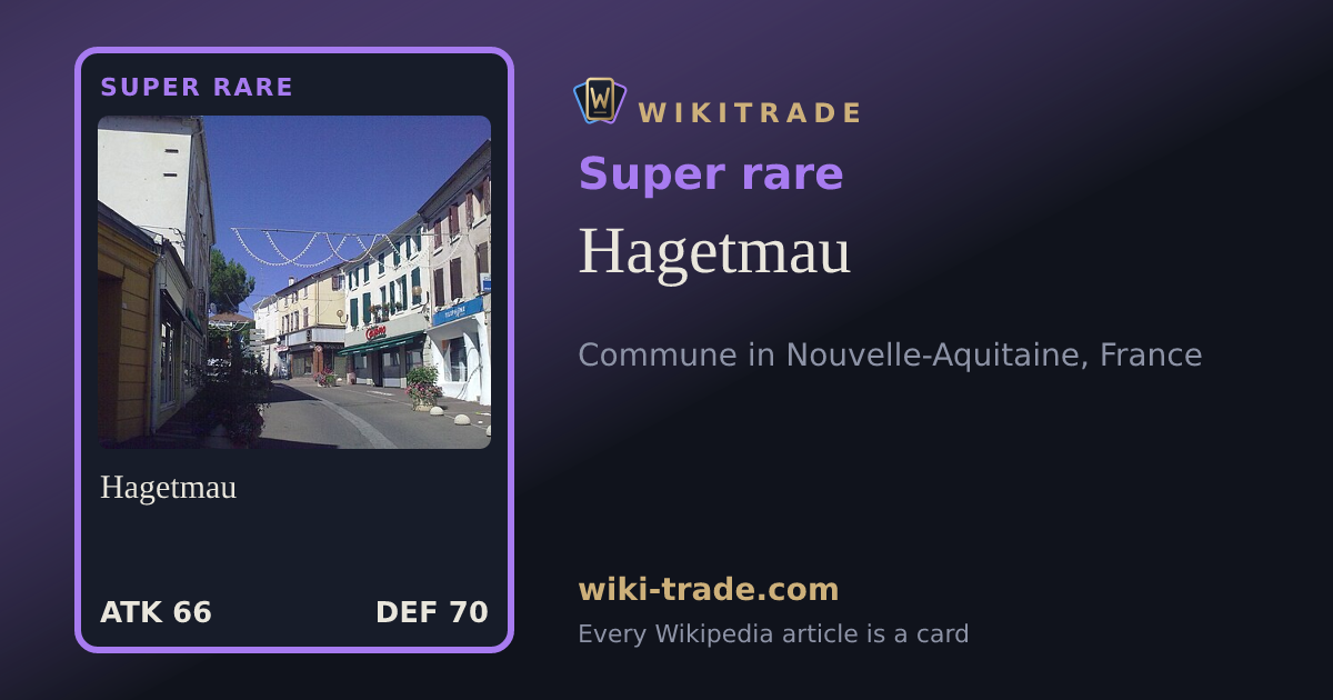 Hagetmau — Super rare card