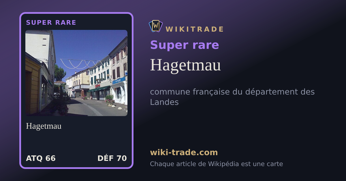 Hagetmau — carte Super rare