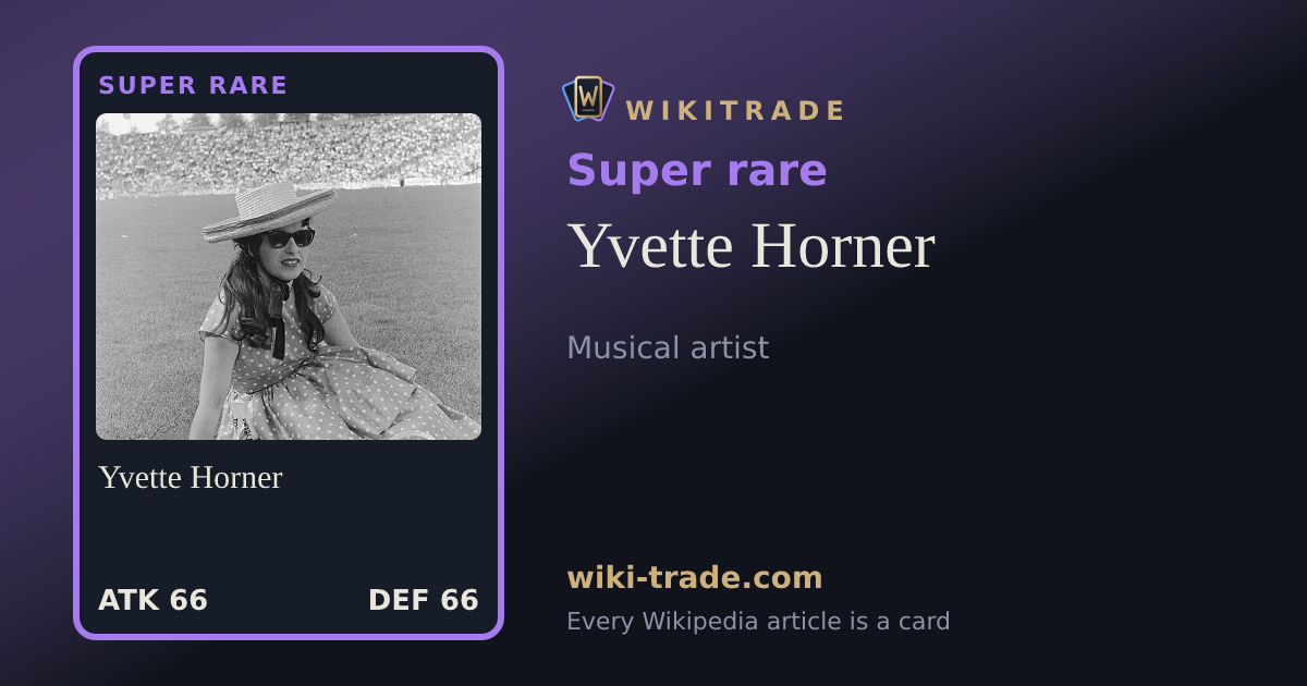 Yvette Horner — Super rare card