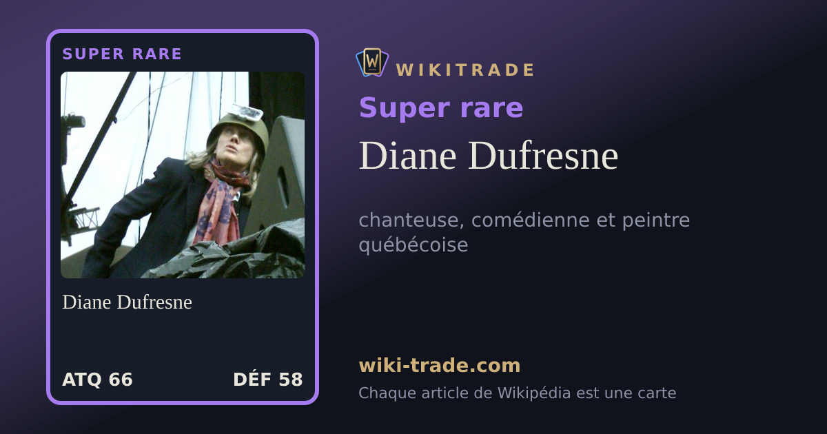Diane Dufresne — carte Super rare