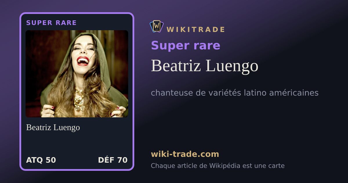 Beatriz Luengo — carte Super rare