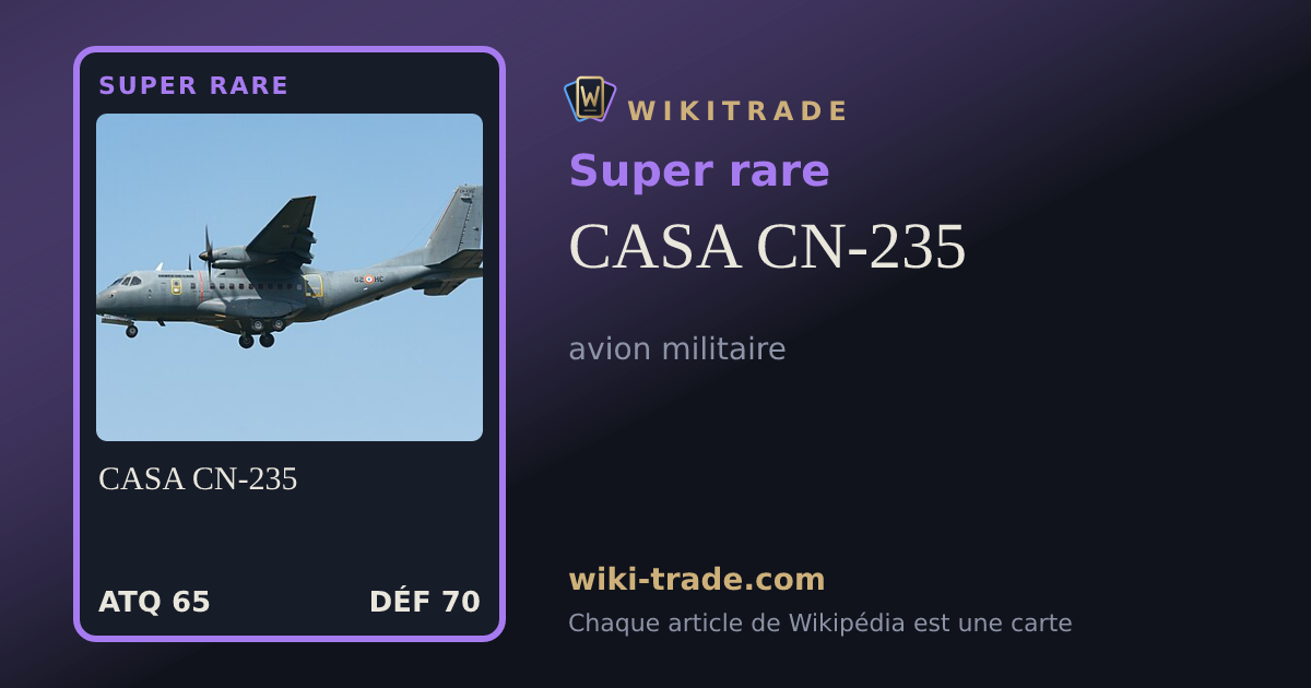 CASA CN-235 — carte Super rare