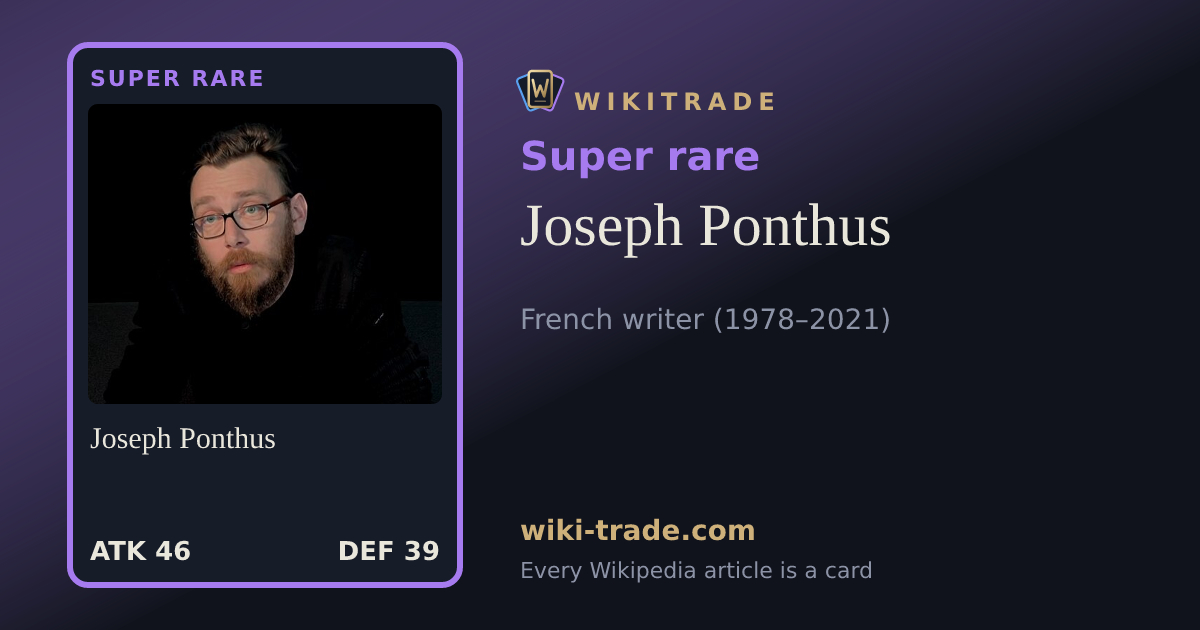 Joseph Ponthus — Super rare card