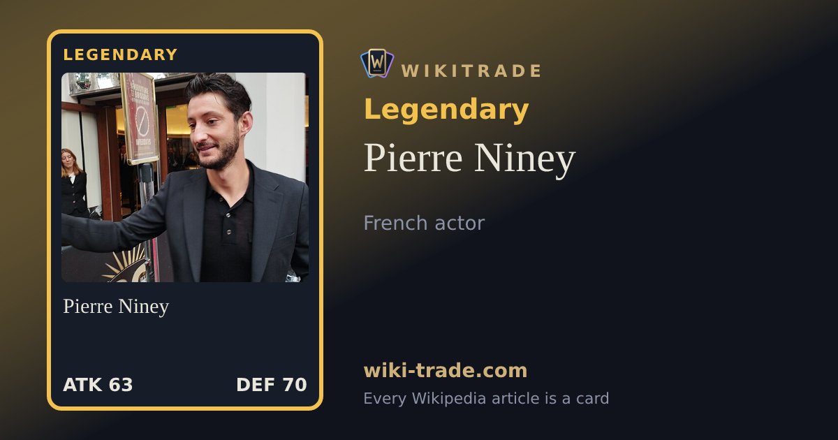 Pierre Niney — Legendary card