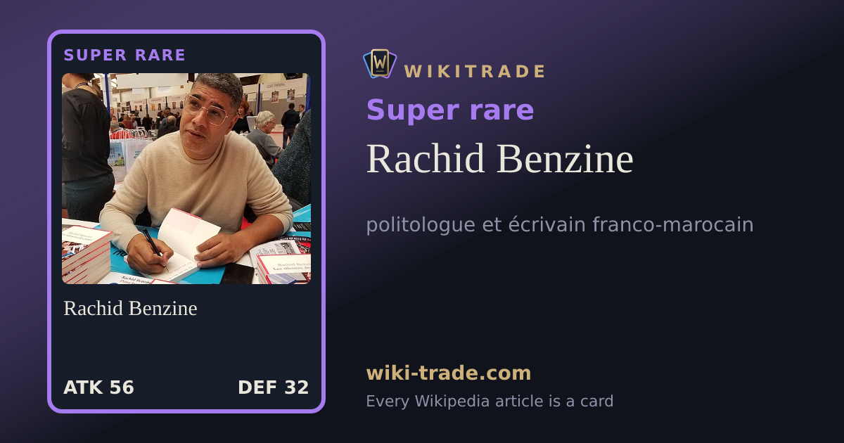 Rachid Benzine — Super rare card