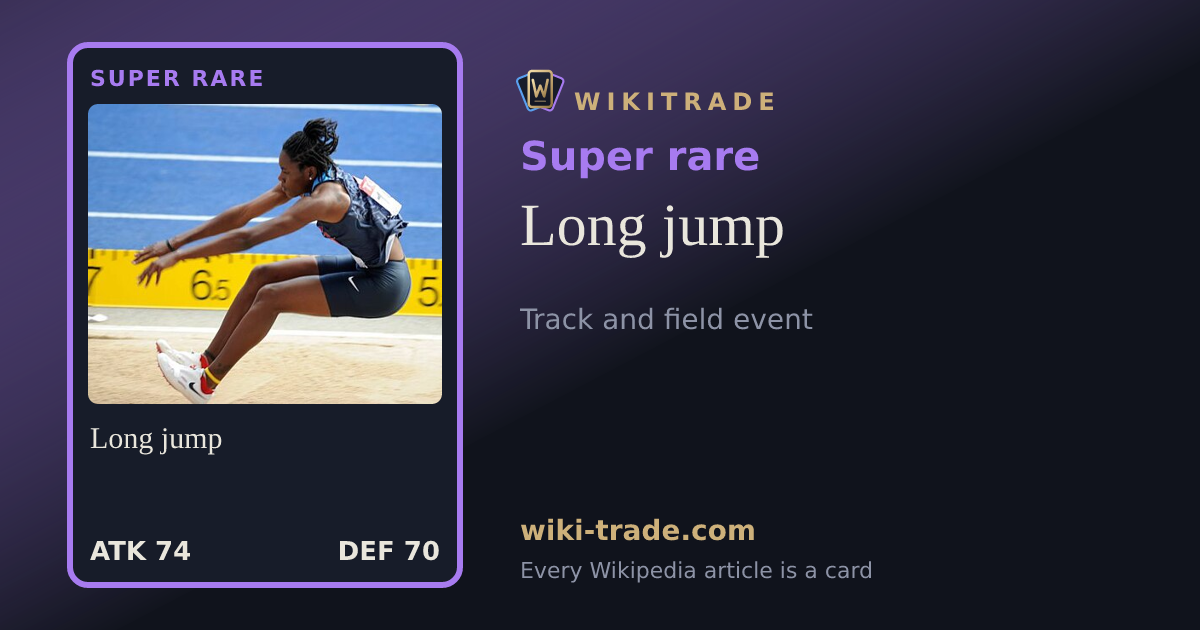 Long jump — Super rare card