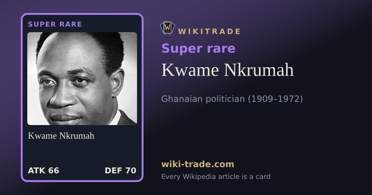 Kwame Nkrumah — Super rare card