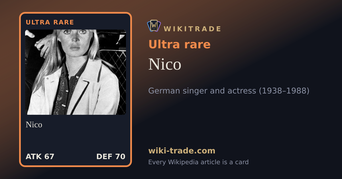 Nico — Ultra rare card