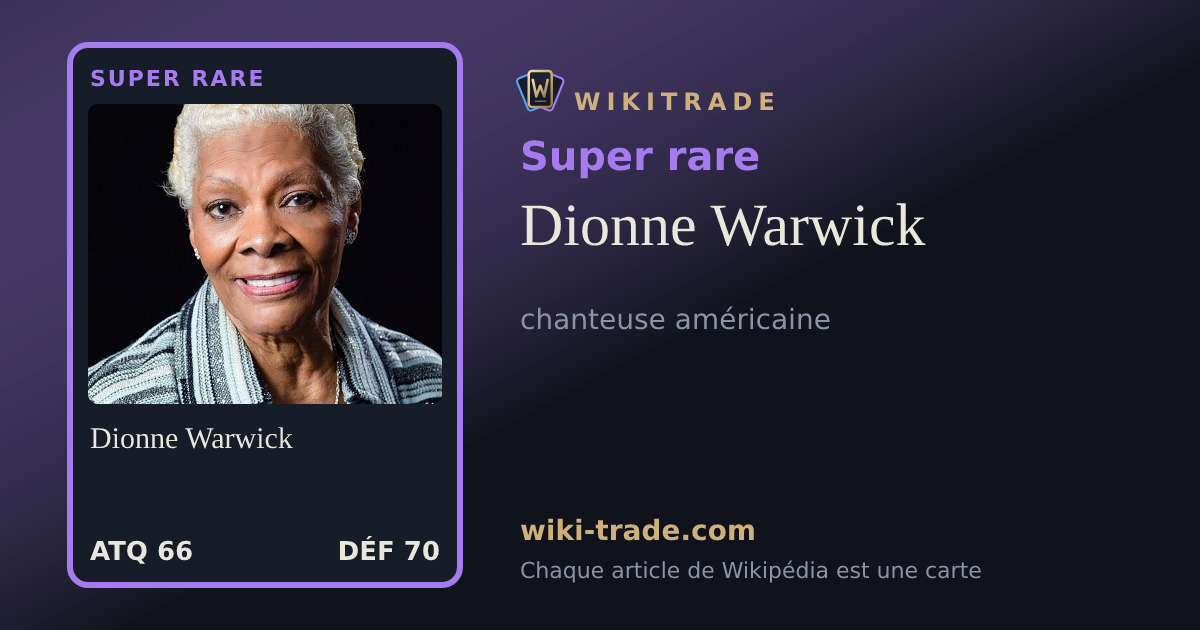 Dionne Warwick — carte Super rare