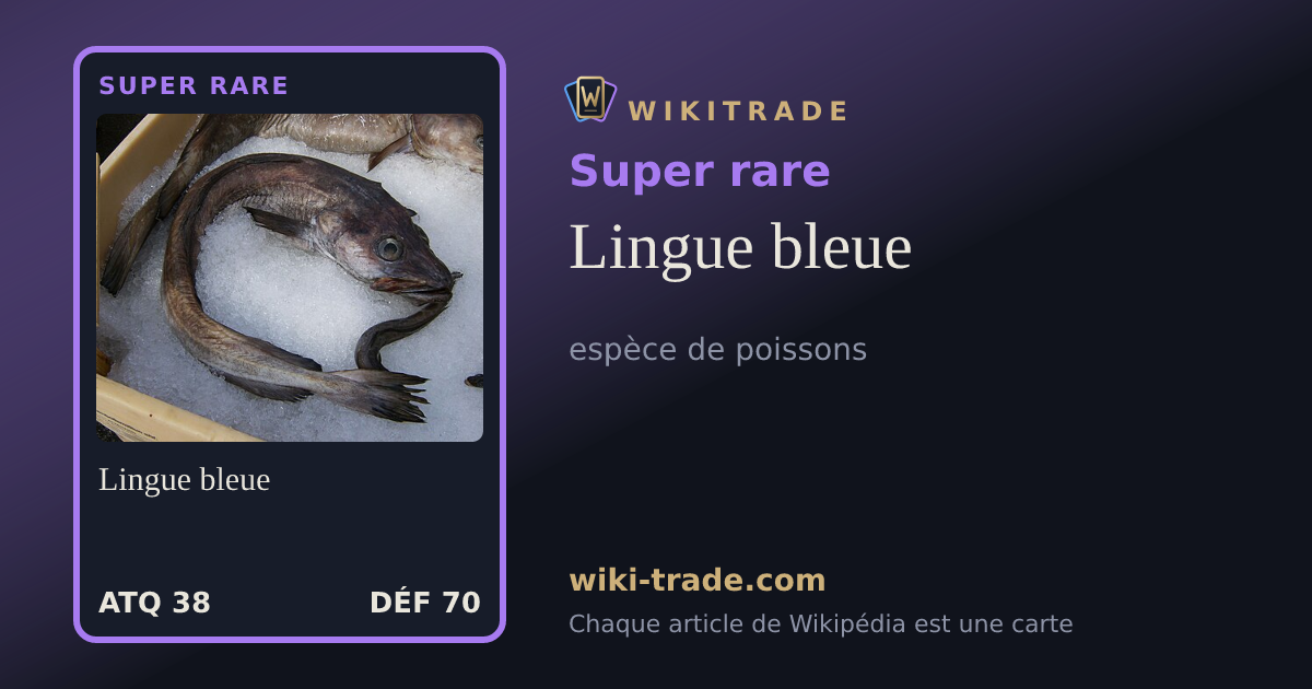 Lingue bleue — carte Super rare