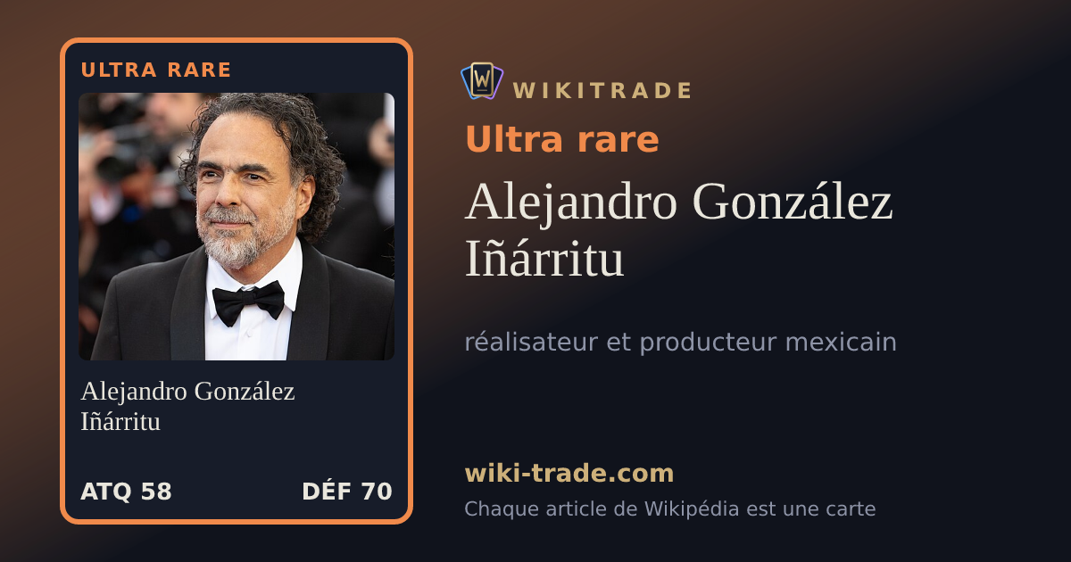 Alejandro González Iñárritu — carte Ultra rare