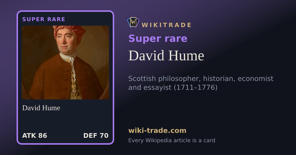 David Hume — Super rare card