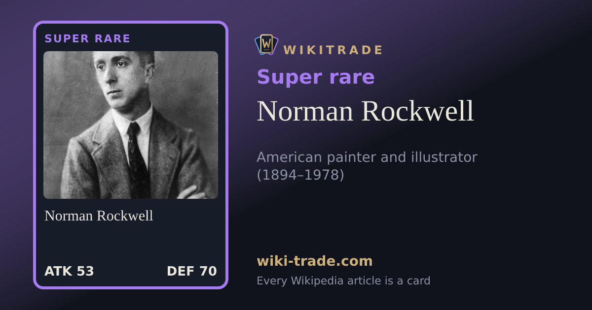 Norman Rockwell — Super rare card