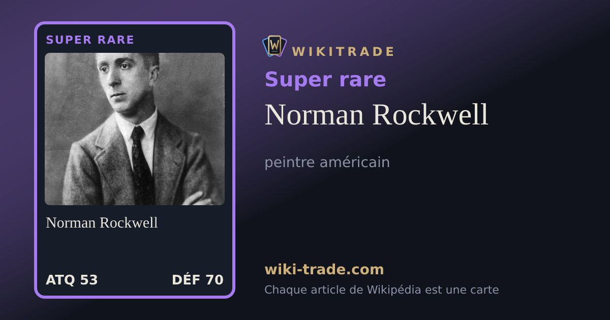 Norman Rockwell — carte Super rare