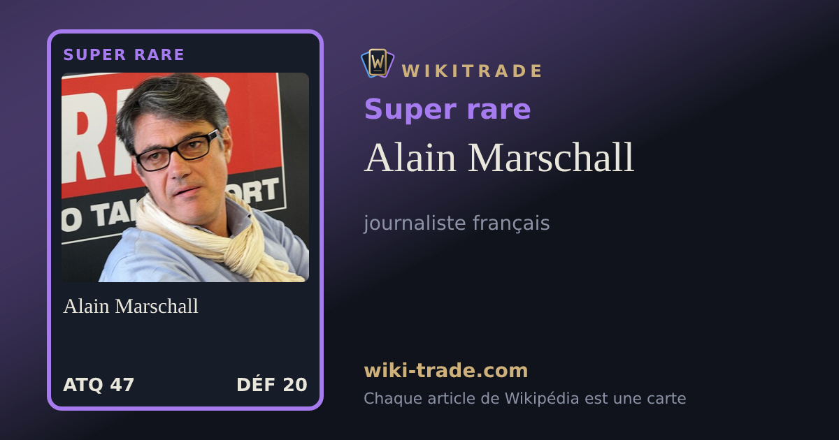 Alain Marschall — carte Super rare