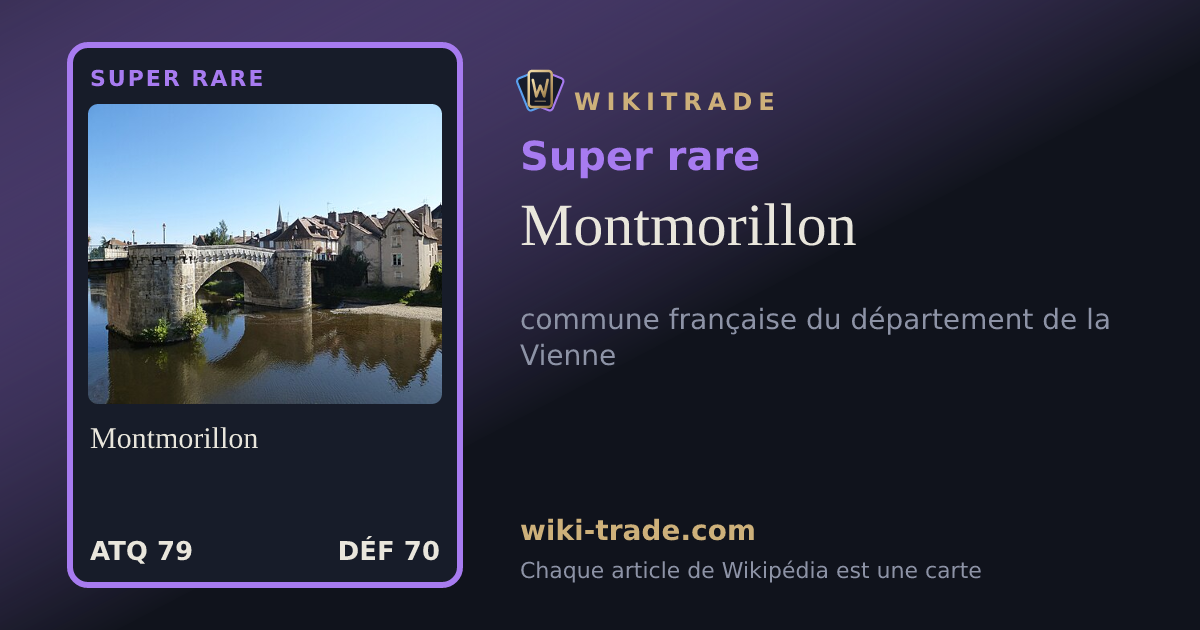 Montmorillon — carte Super rare