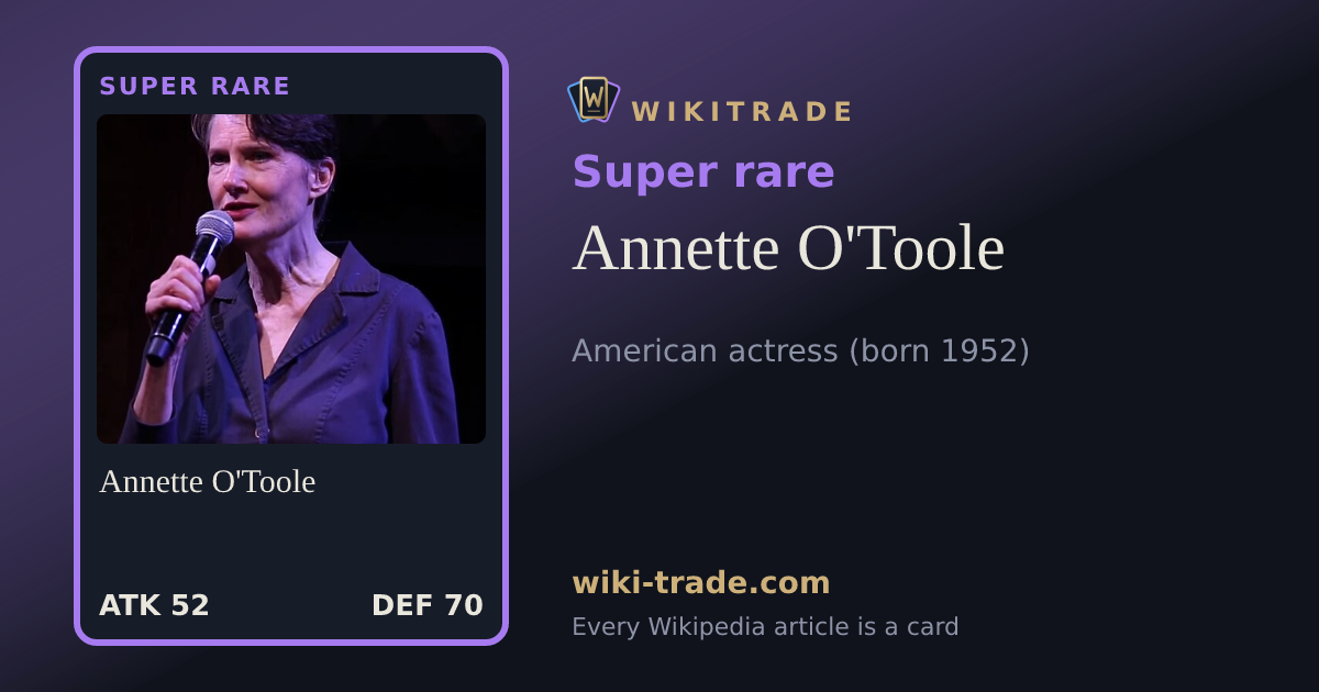 Annette O'Toole — Super rare card