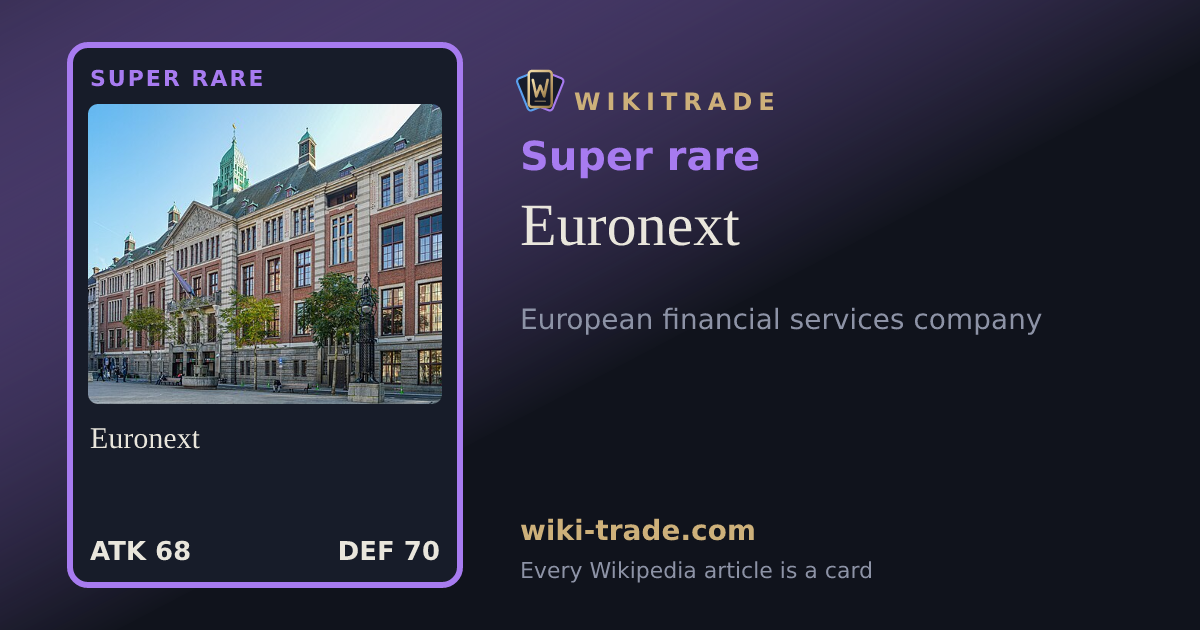 Euronext — Super rare card