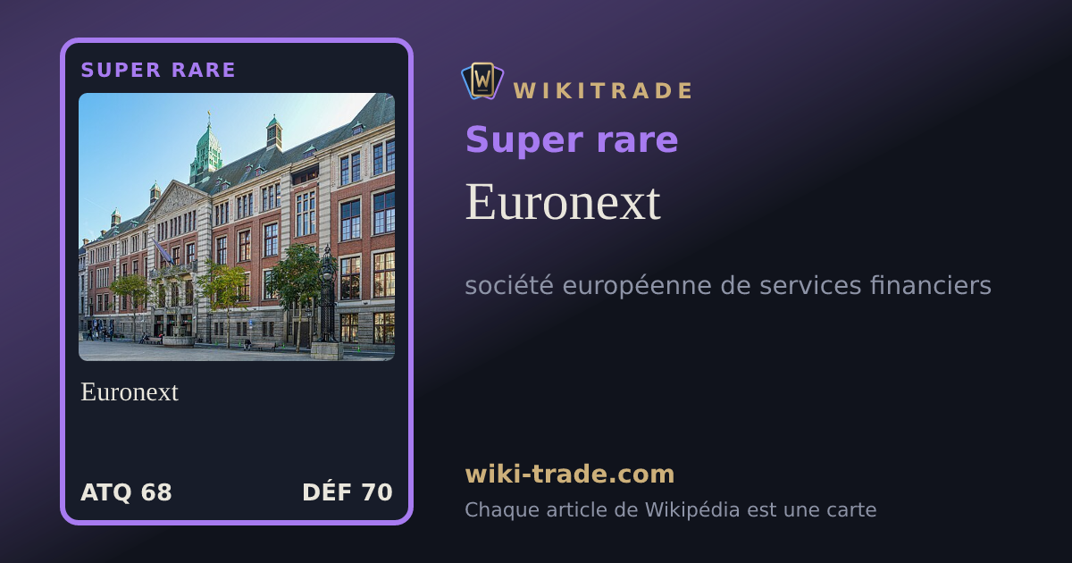 Euronext — carte Super rare