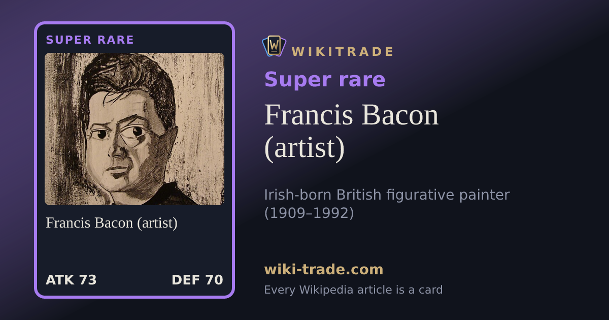 Francis Bacon (artist) — Super rare card