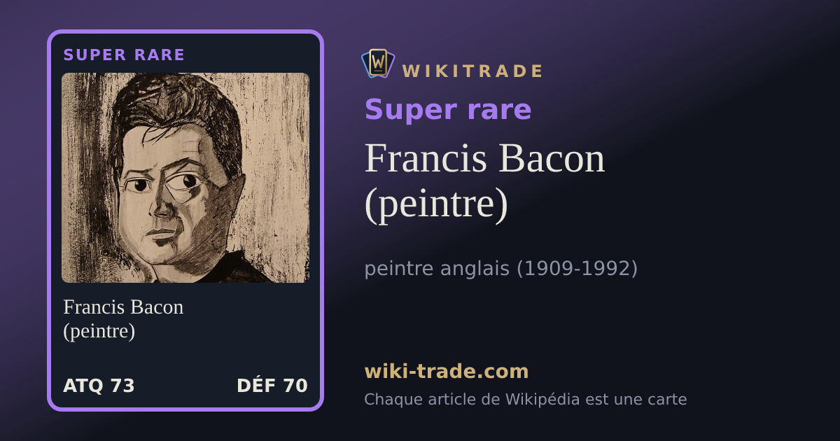 Francis Bacon (peintre) — carte Super rare