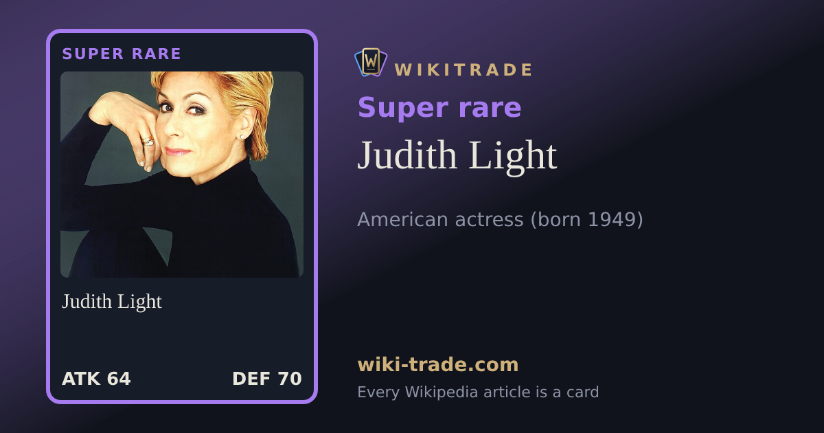 Judith Light — Super rare card