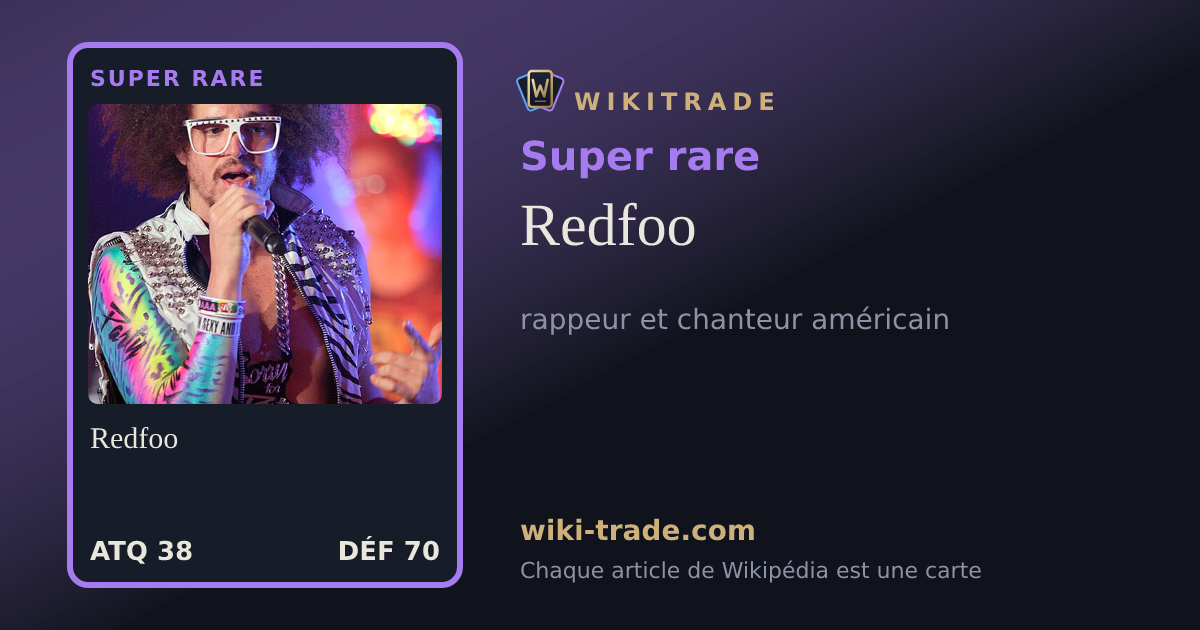 Redfoo — carte Super rare