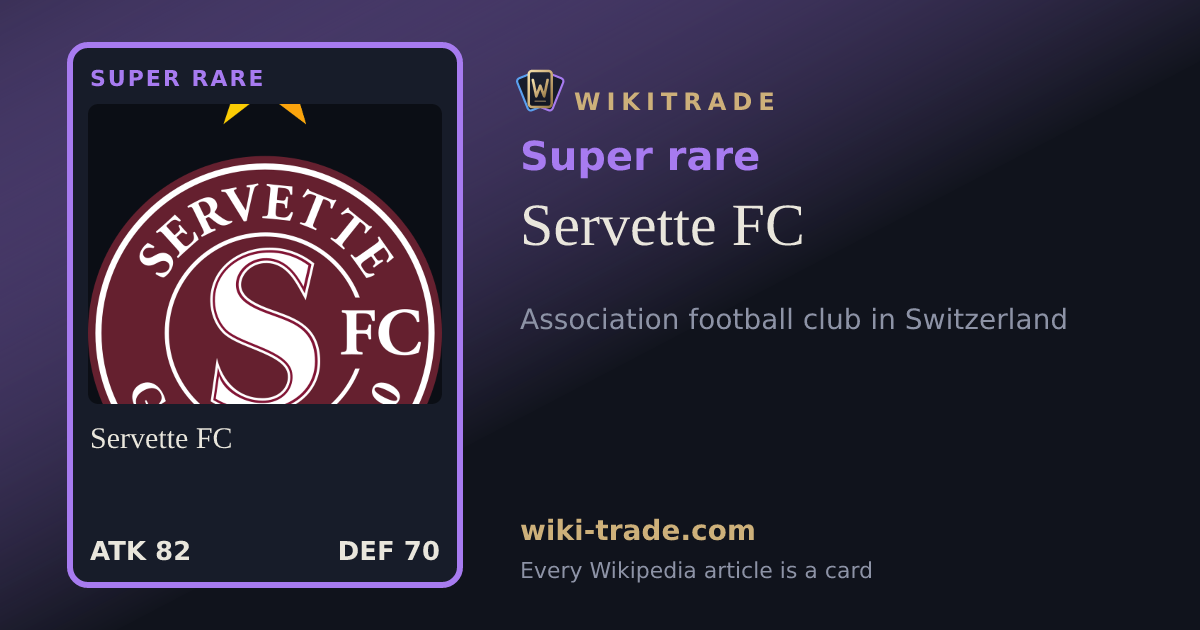 Servette FC — Super rare card