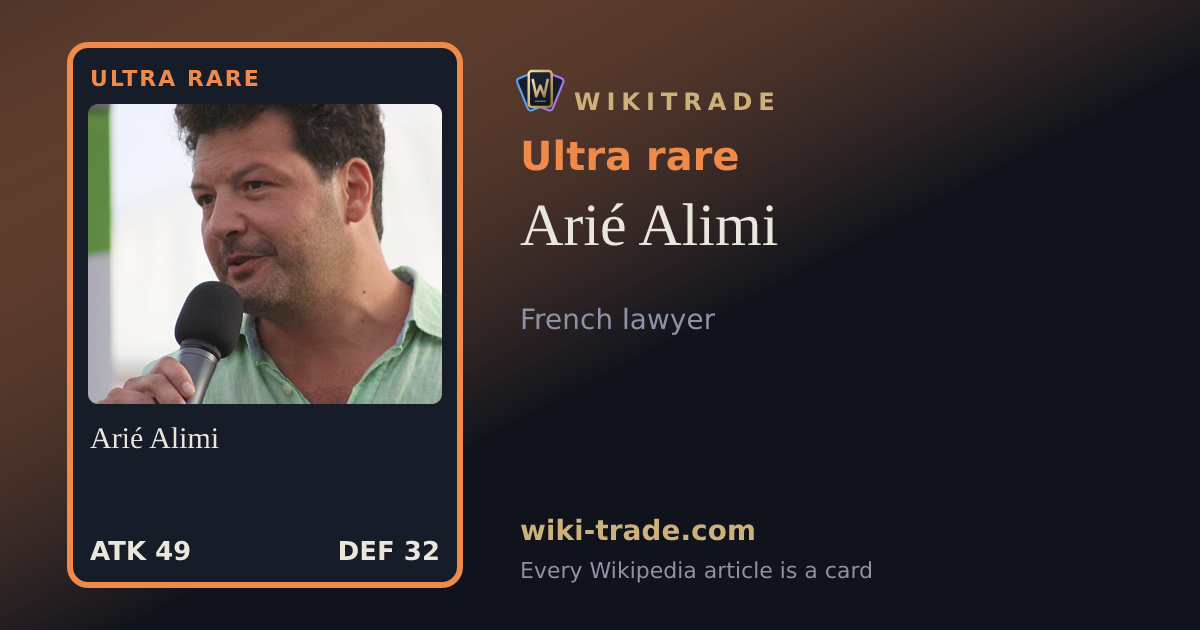 Arié Alimi — Ultra rare card
