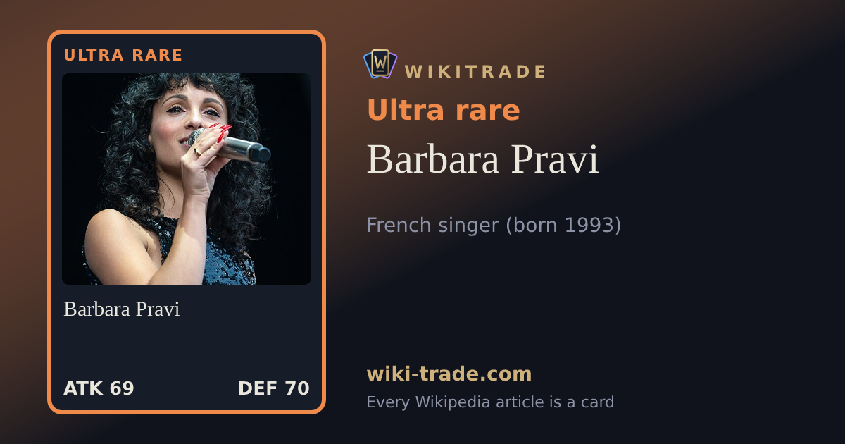 Barbara Pravi — Ultra rare card