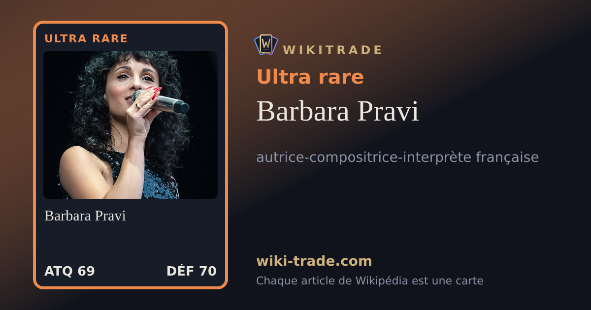 Barbara Pravi — carte Ultra rare