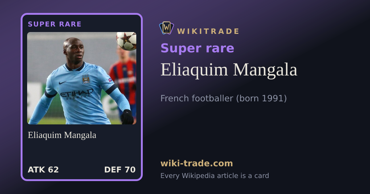 Eliaquim Mangala — Super rare card