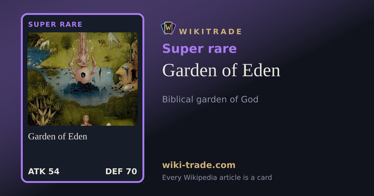 Garden of Eden — Super rare card