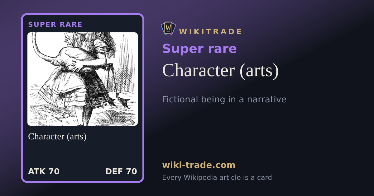 Character (arts) — Super rare card
