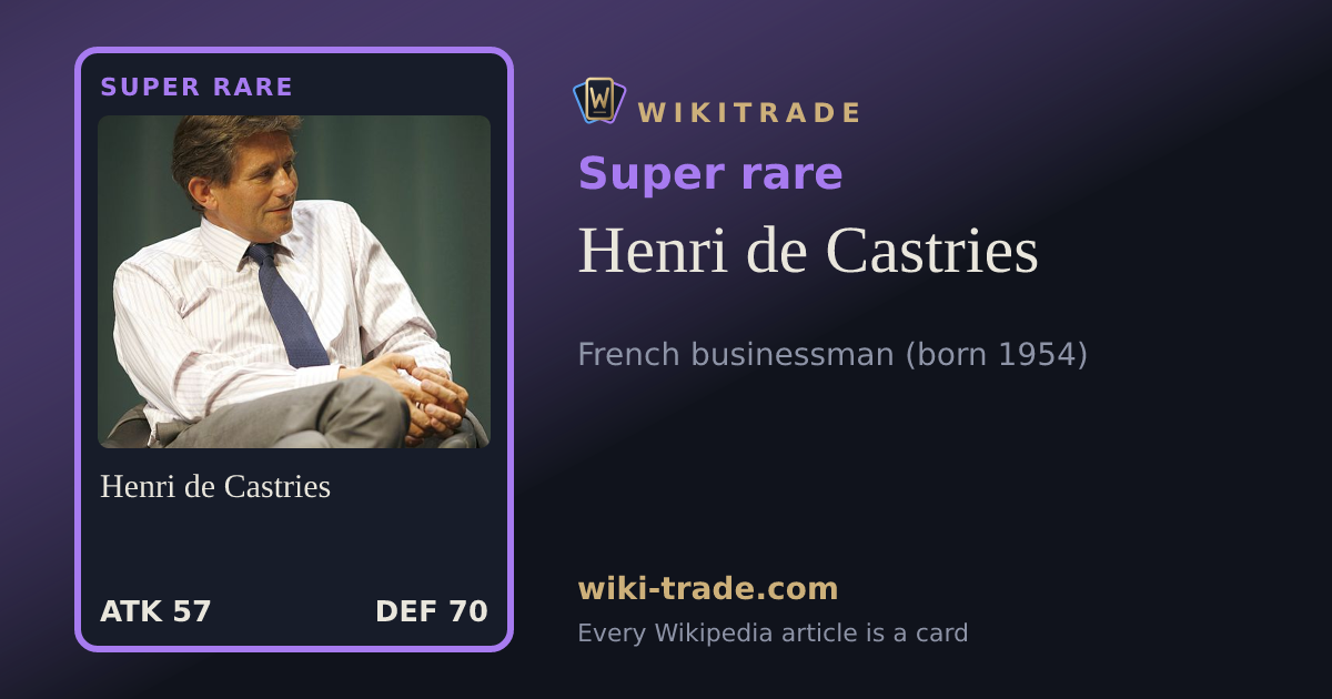 Henri de Castries — Super rare card