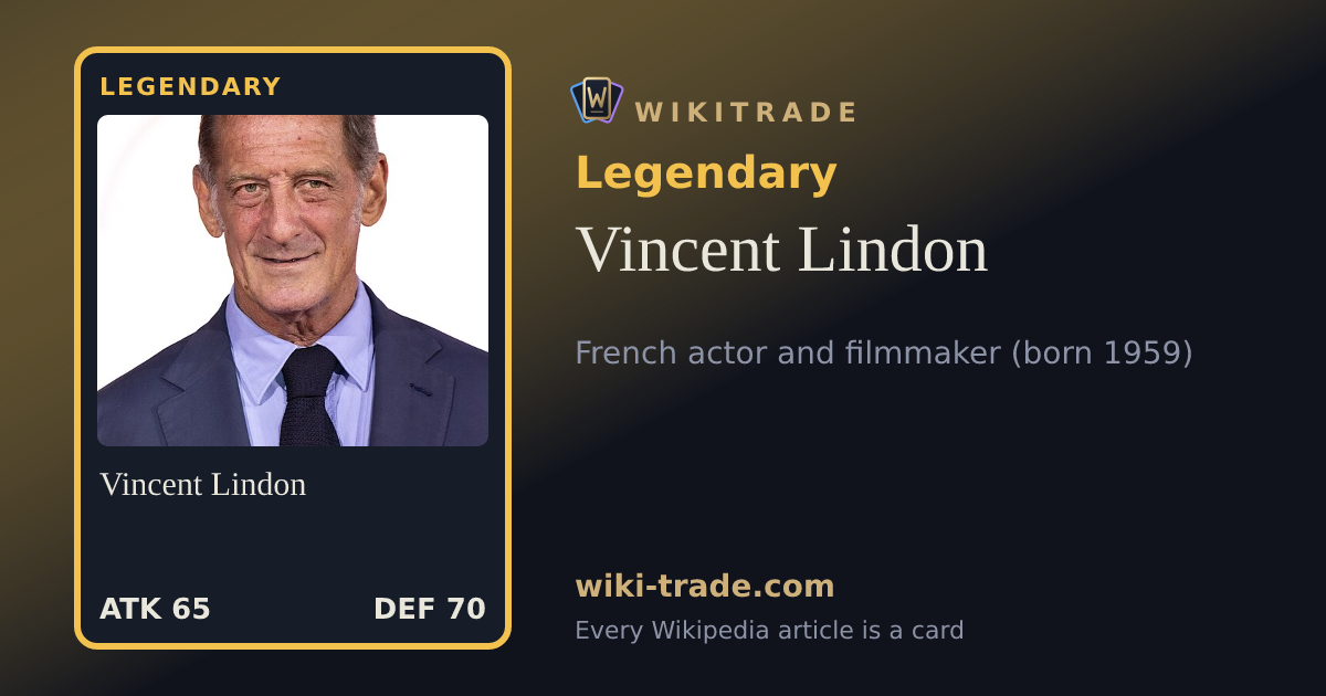 Vincent Lindon — Legendary card